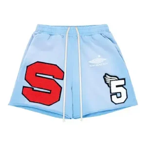 Light Blue SP5DER Cut Sweat Short