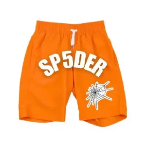 Orange SP5DER Logo Short