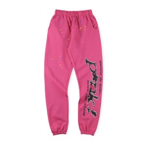 Pink! Dark Pink Sp5der Sweatpant