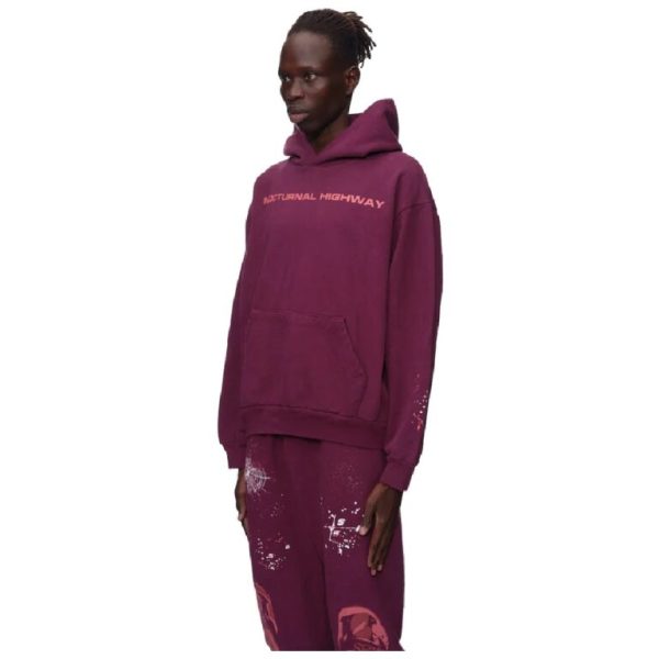 Purple Nocturnal Highway Sp5der Tracksuit