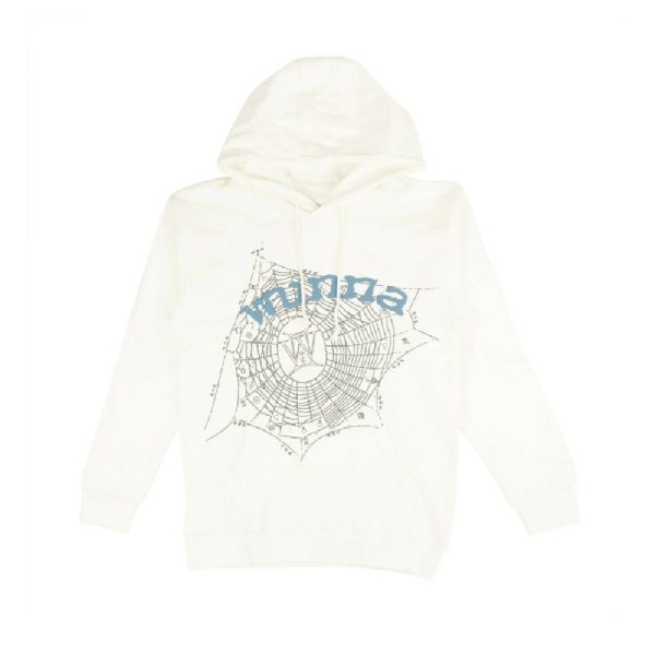 White Spiderweb Wunna Spider Worldwide Hoodie