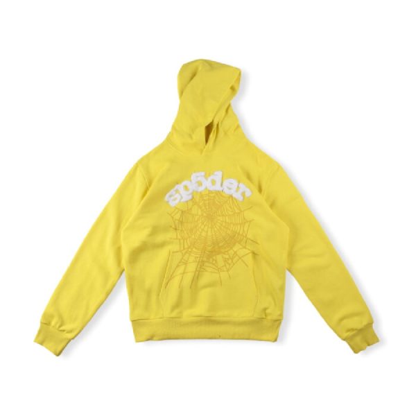 Yellow Websuit Sp5der Hoodie