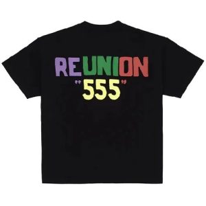 Oversized Reunion Black Sp5der T Shirt