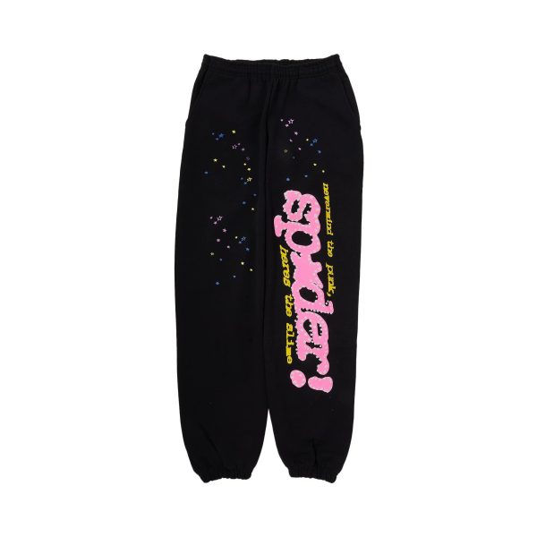 Sp5der Black PINK (Punk) V2 Sweatpants