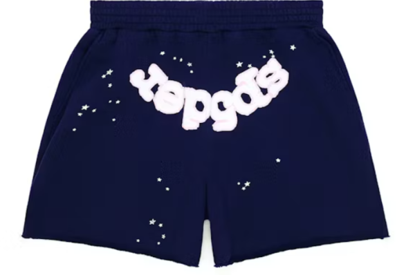 Sp5der OG Web Logo Sweat Short – Navy