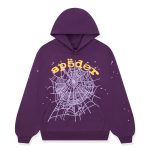 Sp5der Star OG Web Purple V2 Hoodie