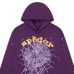 Sp5der Star OG Web Purple V2 Hoodie