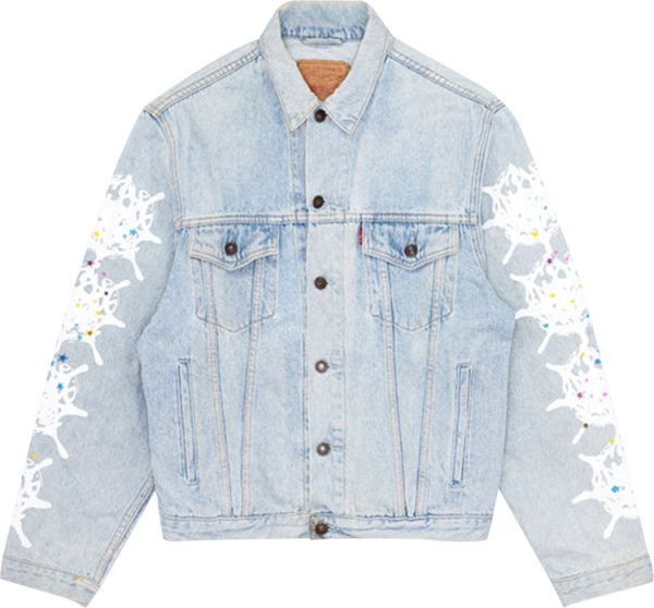 Sp5der Vintage Web Trucker Jacket Denim