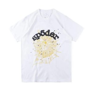 White Websuit Sp5der T Shirt